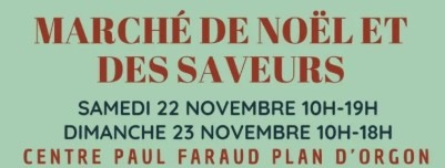 Marché de Noël et des saveurs, les 22 et 23 Novembre